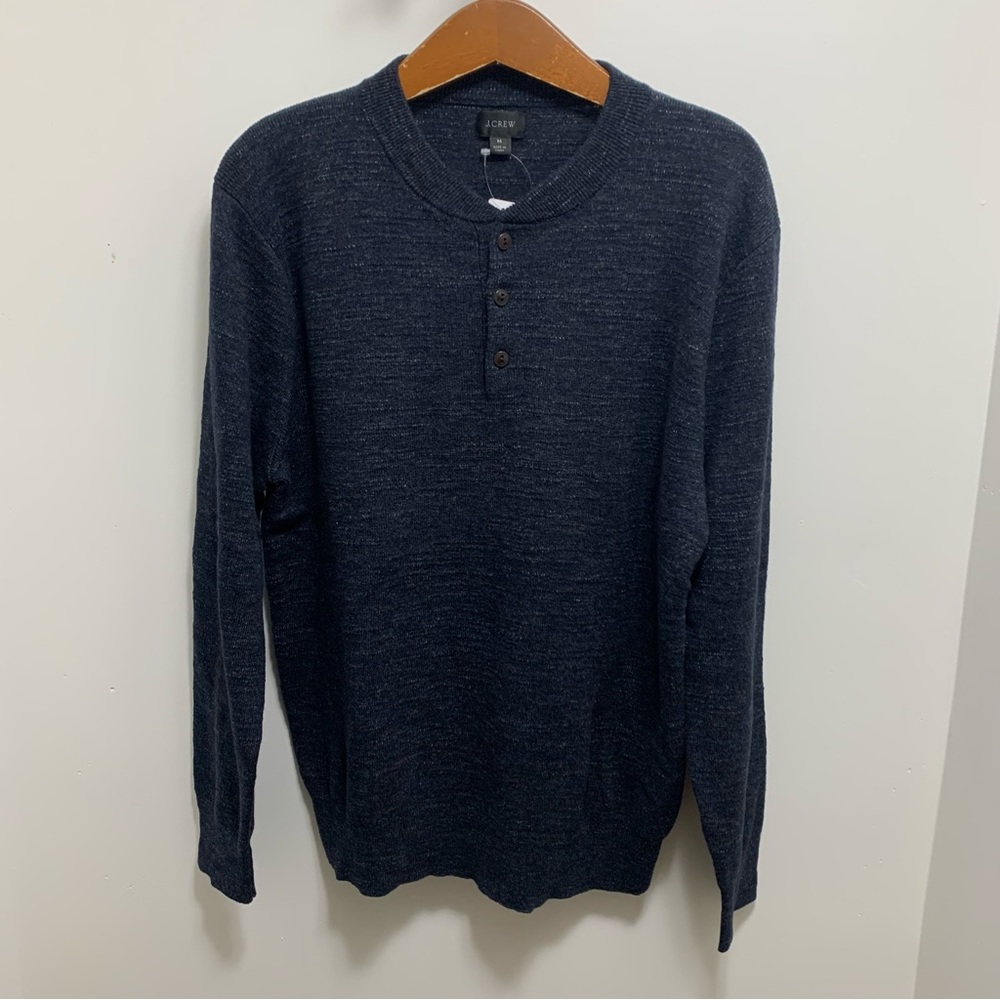 J Crew Henley Sweater